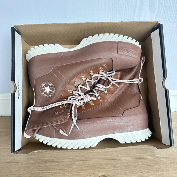 Chuck Taylor All Star Lugged 2.0 CC X-Hi Waterproof Boots Brown 10 Women A12899C - Picture 8 of 10